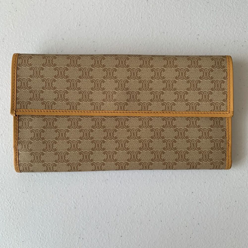 Celine vintage women’s macadam long Wallet authentic with COA - Picture 3 of 7